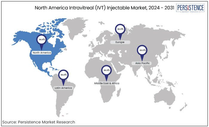 north america intravitreal (ivt) injectable market, 2024 - 2031
